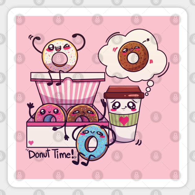 Donut Time! Sticker by PeppermintKamz